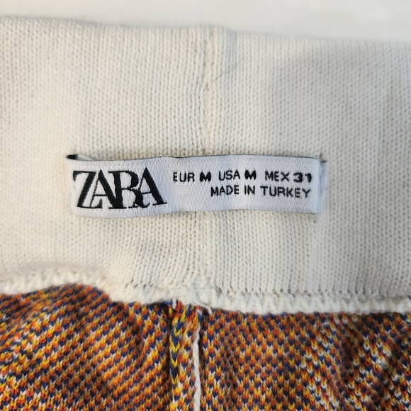 ZARA Men's Abstract Knit Shorts Size Medium - Picture 3 of 9